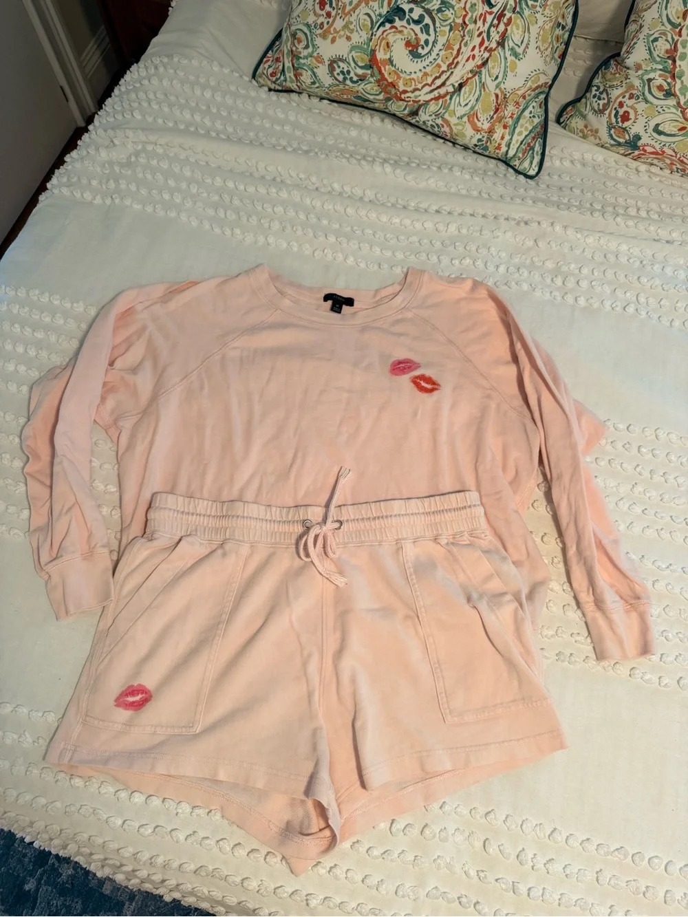 J.Crew lounge set is the J.Crew Magic Rinse™ collection in Kiss Print